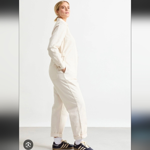 Hatch Off-White The Everyday Nursing Jumpsuit Size S